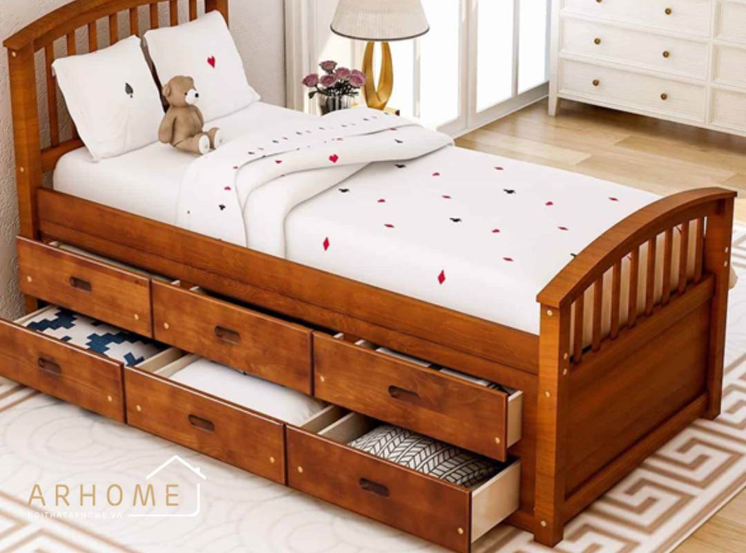 Lợi ích sức khỏe khi sử dụng giường ngủ gỗ công nghiệp có ngăn kéo