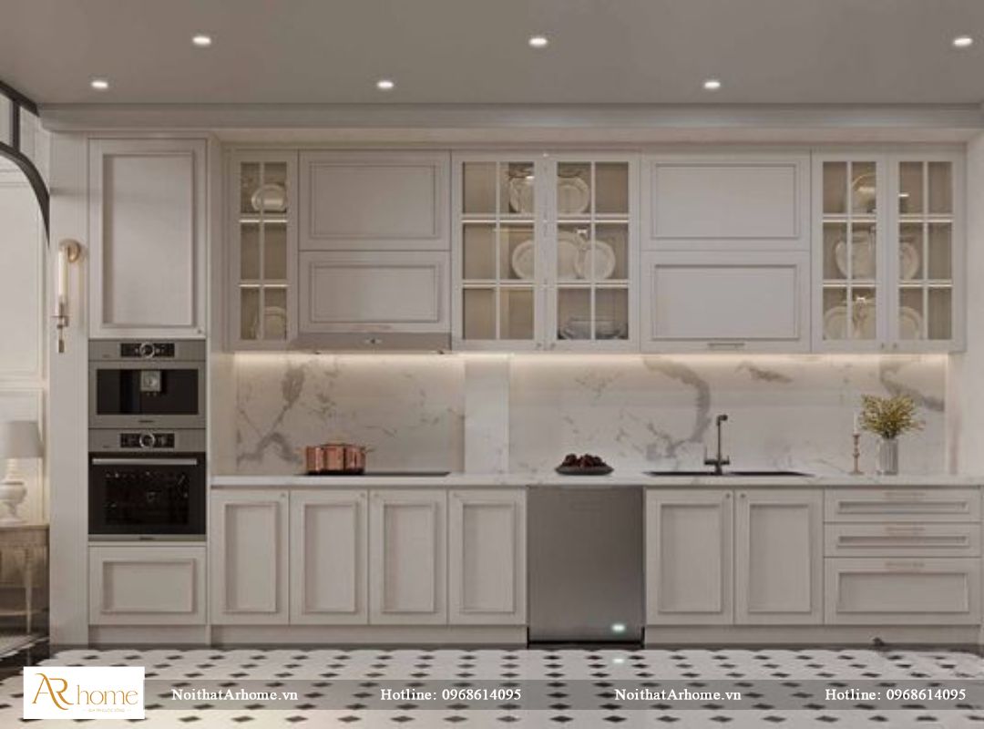 Tủ bếp tân cổ điển - lựa chọn hoàn hảo cho không gian phòng bếp
